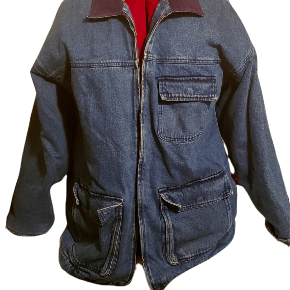 Coleman outdoors heavy winter jean jacket size XL